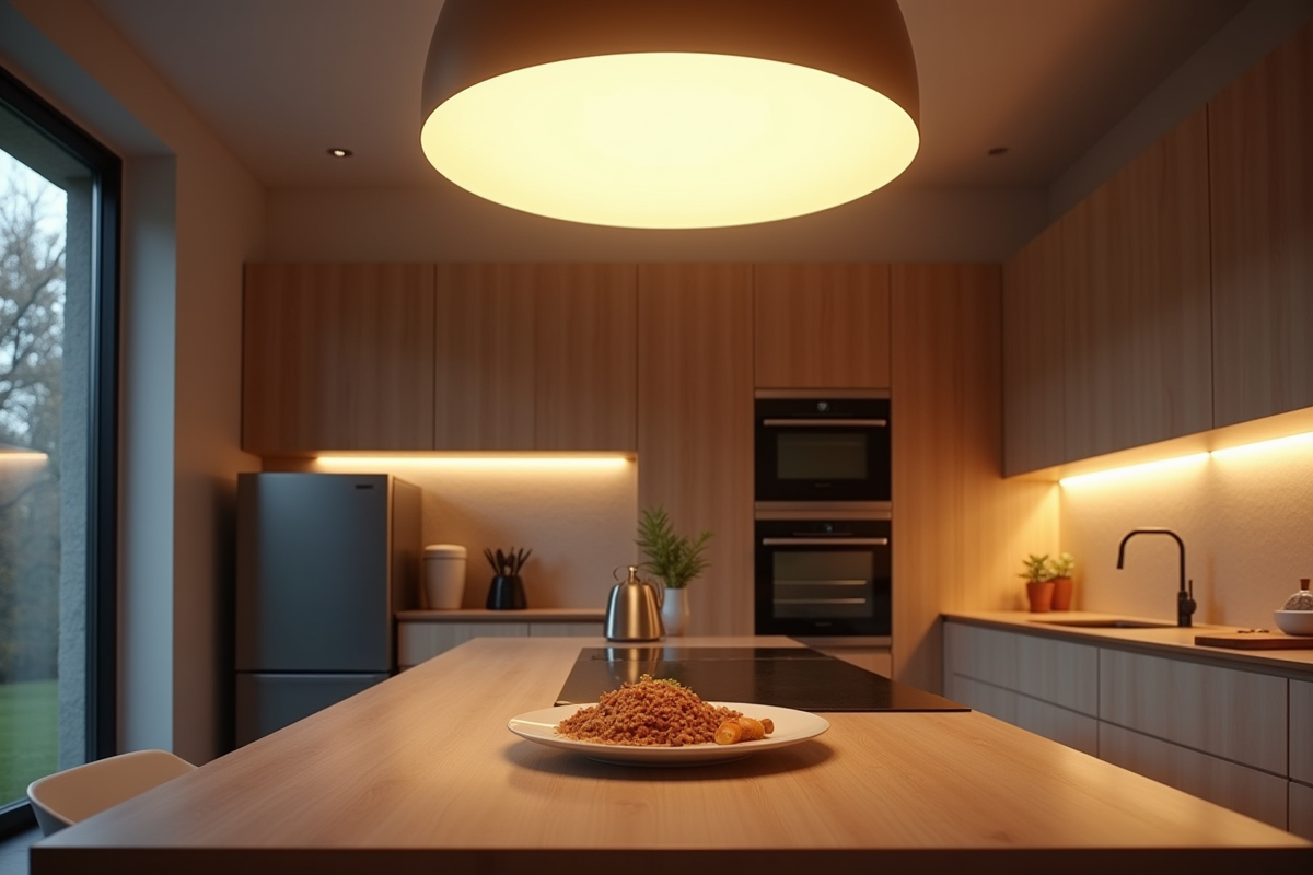 plafonnier cuisine